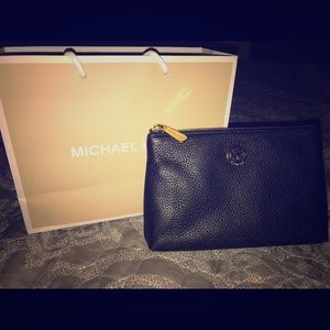 Michael Kors black makeup bag